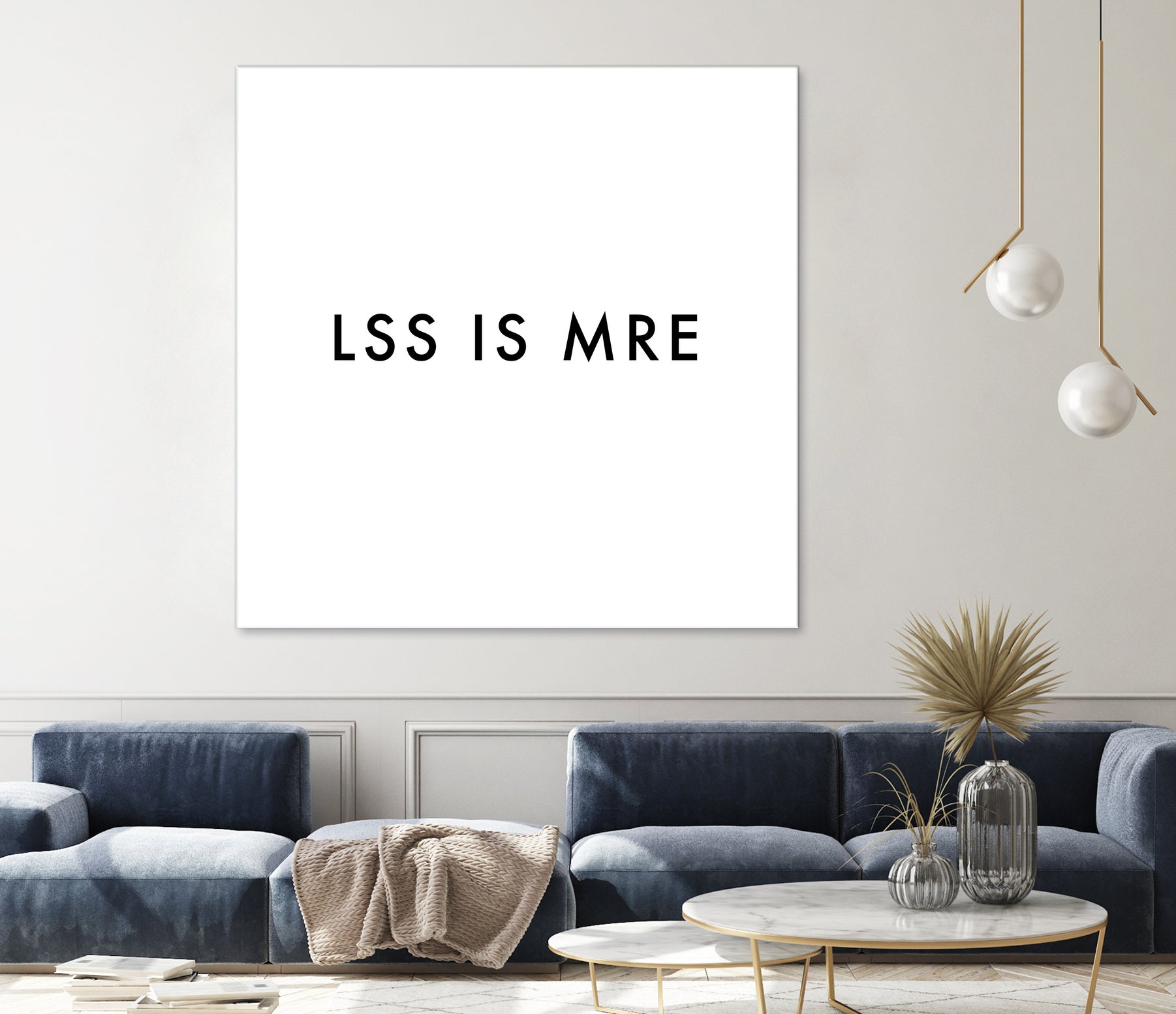 Less is more - White by Dominique Van Roey on GIANT ART - white typography