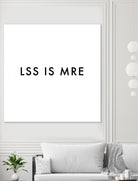 Less is more - White by Dominique Van Roey on GIANT ART - white typography