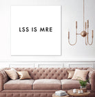 Less is more - White by Dominique Van Roey on GIANT ART - white typography