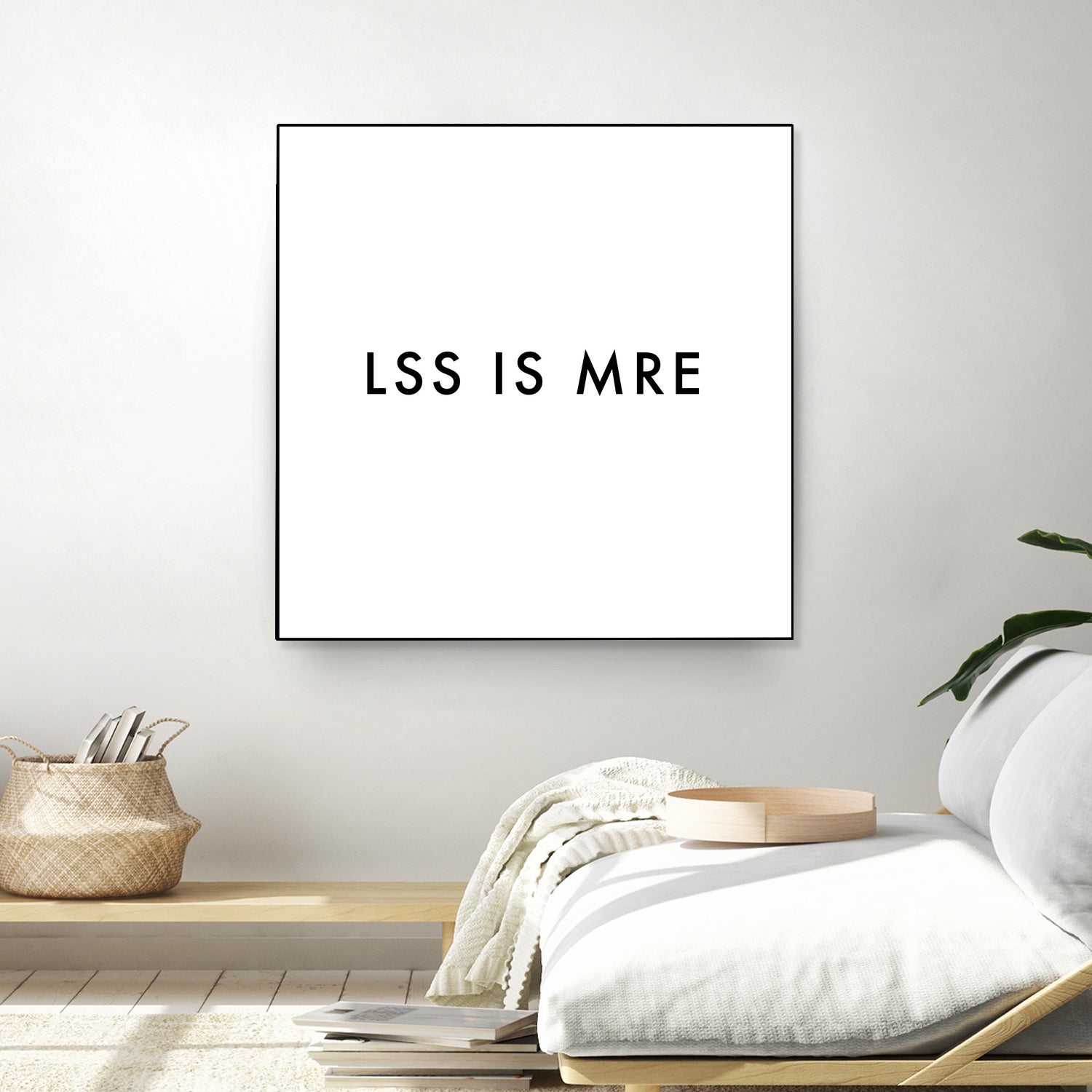 Less is more - White by Dominique Van Roey on GIANT ART - white typography