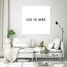 Less is more - White by Dominique Van Roey on GIANT ART - white typography
