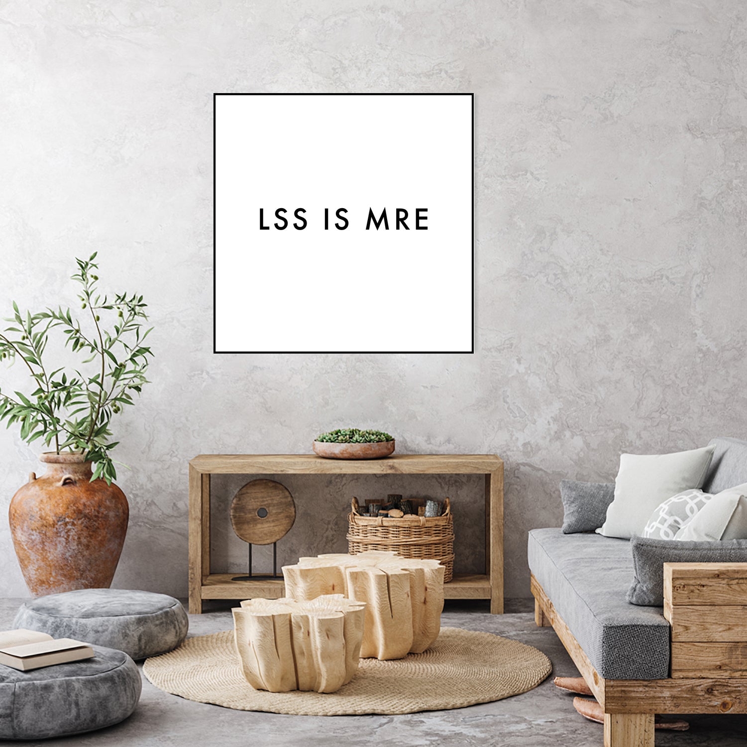 Less is more - White by Dominique Van Roey on GIANT ART - white typography