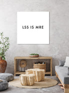 Less is more - White by Dominique Van Roey on GIANT ART - white typography