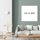 Less is more - White by Dominique Van Roey on GIANT ART - white typography