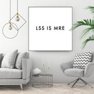 Less is more - White by Dominique Van Roey on GIANT ART - white typography