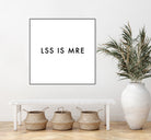 Less is more - White by Dominique Van Roey on GIANT ART - white typography