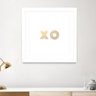 XO gold - minimal by Gale Switzer on GIANT ART - white typography