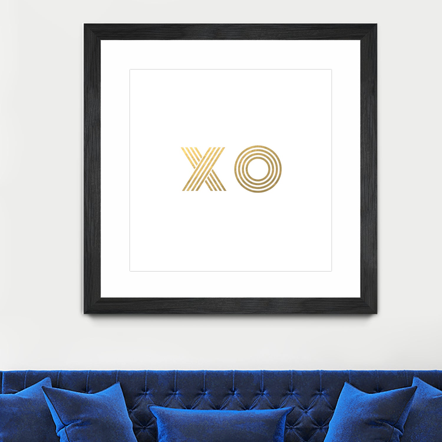 XO gold - minimal by Gale Switzer on GIANT ART - white typography