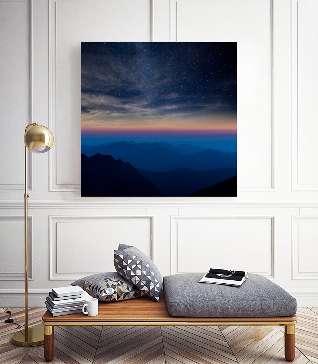 When The Night Comes by Juraj Chrastina on GIANT ART - blue digital painting