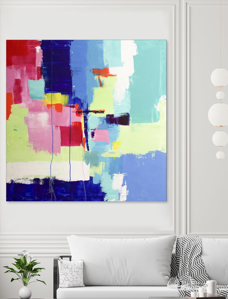 The Colors Life II by Fran Rosado on GIANT ART - white mixed media