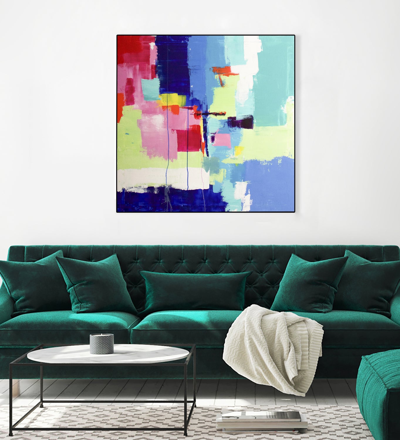 The Colors Life II by Fran Rosado on GIANT ART - white mixed media