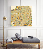 San Francisco map by Jazzberry Blue on GIANT ART - pink vector illustration