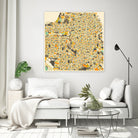 San Francisco map by Jazzberry Blue on GIANT ART - pink vector illustration