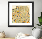 San Francisco map by Jazzberry Blue on GIANT ART - pink vector illustration