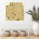 San Francisco map by Jazzberry Blue on GIANT ART - pink vector illustration