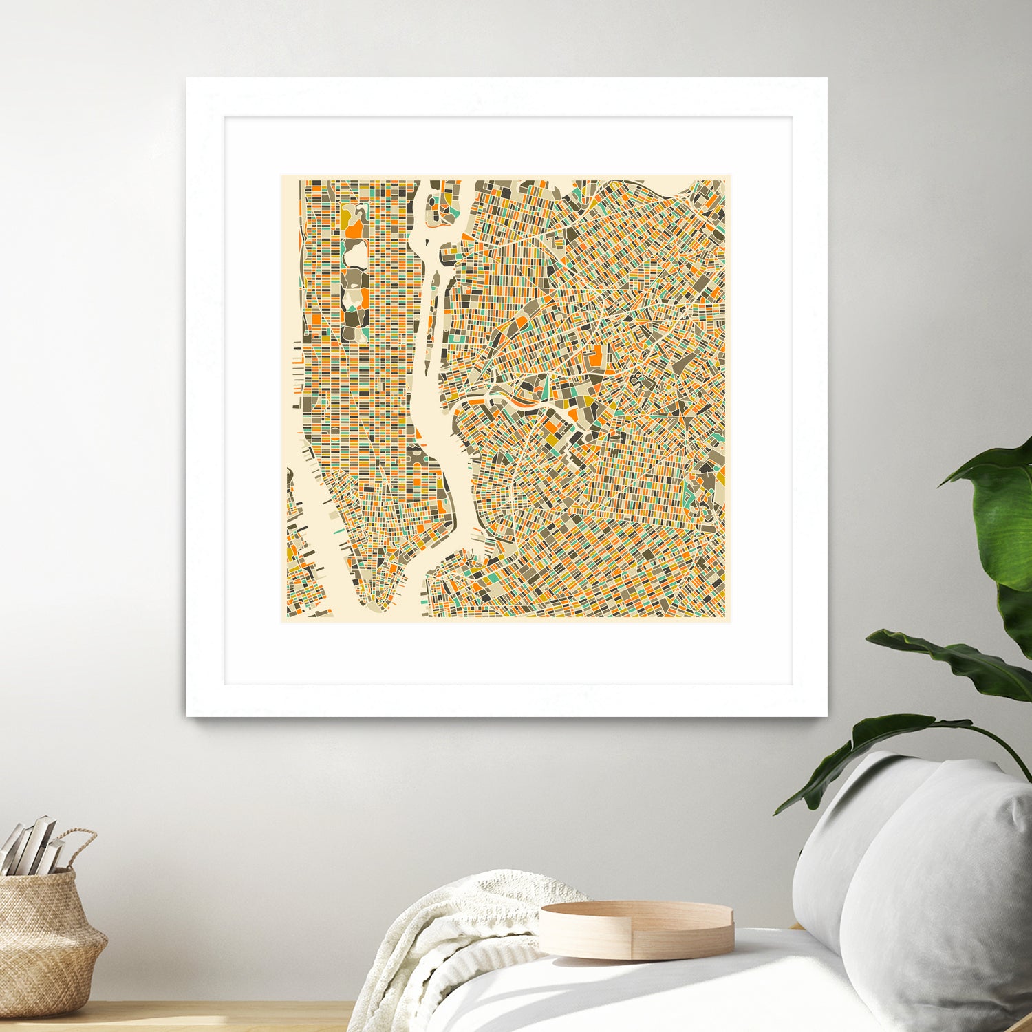 New York by Jazzberry Blue on GIANT ART - orange vector illustration