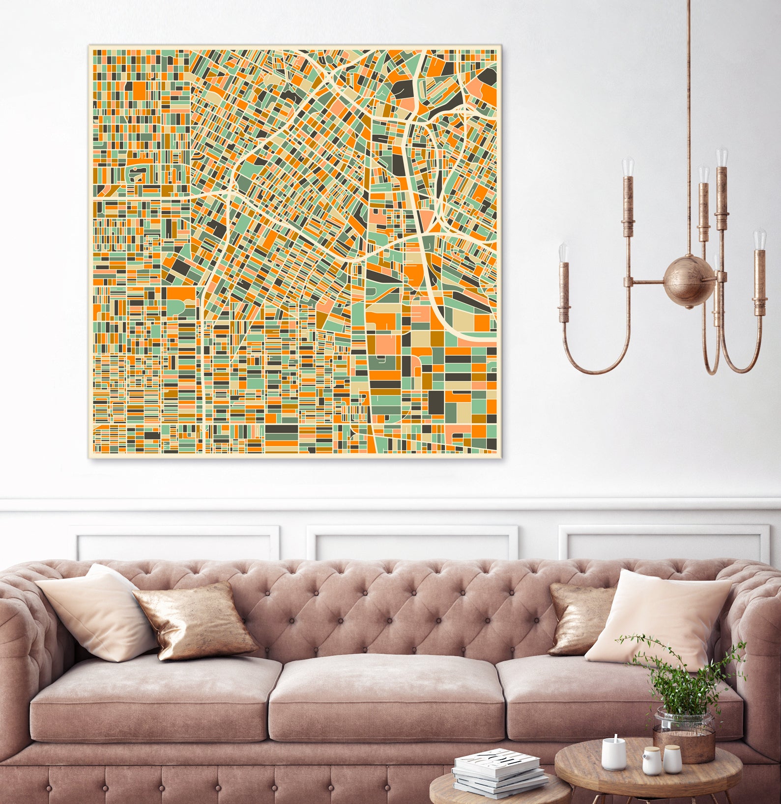 Los Angeles by Jazzberry Blue on GIANT ART - orange vector illustration