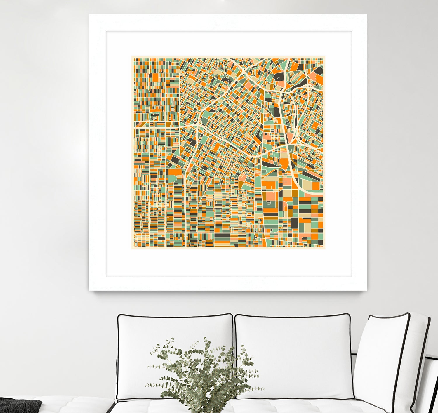 Los Angeles by Jazzberry Blue on GIANT ART - orange vector illustration