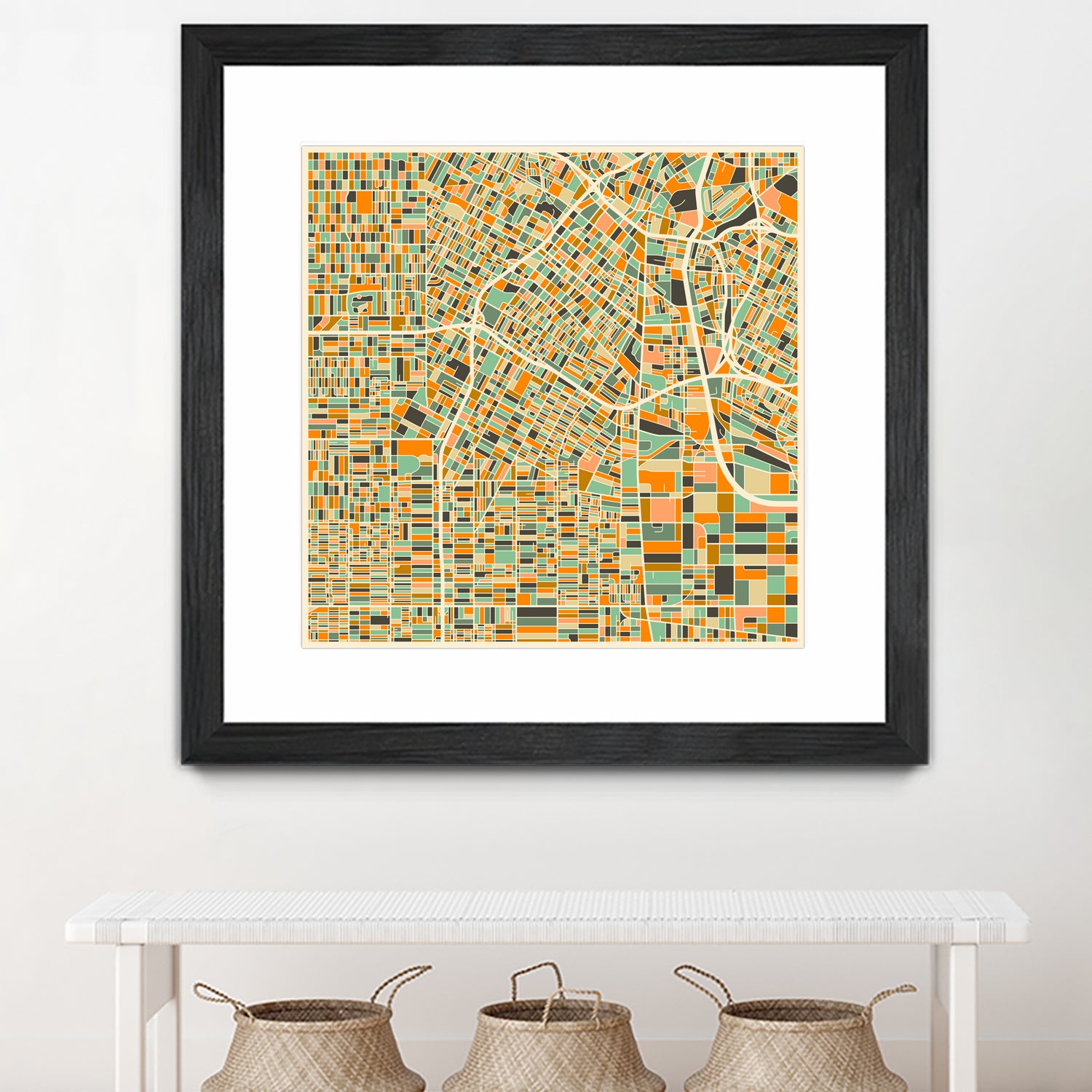 Los Angeles by Jazzberry Blue on GIANT ART - orange vector illustration