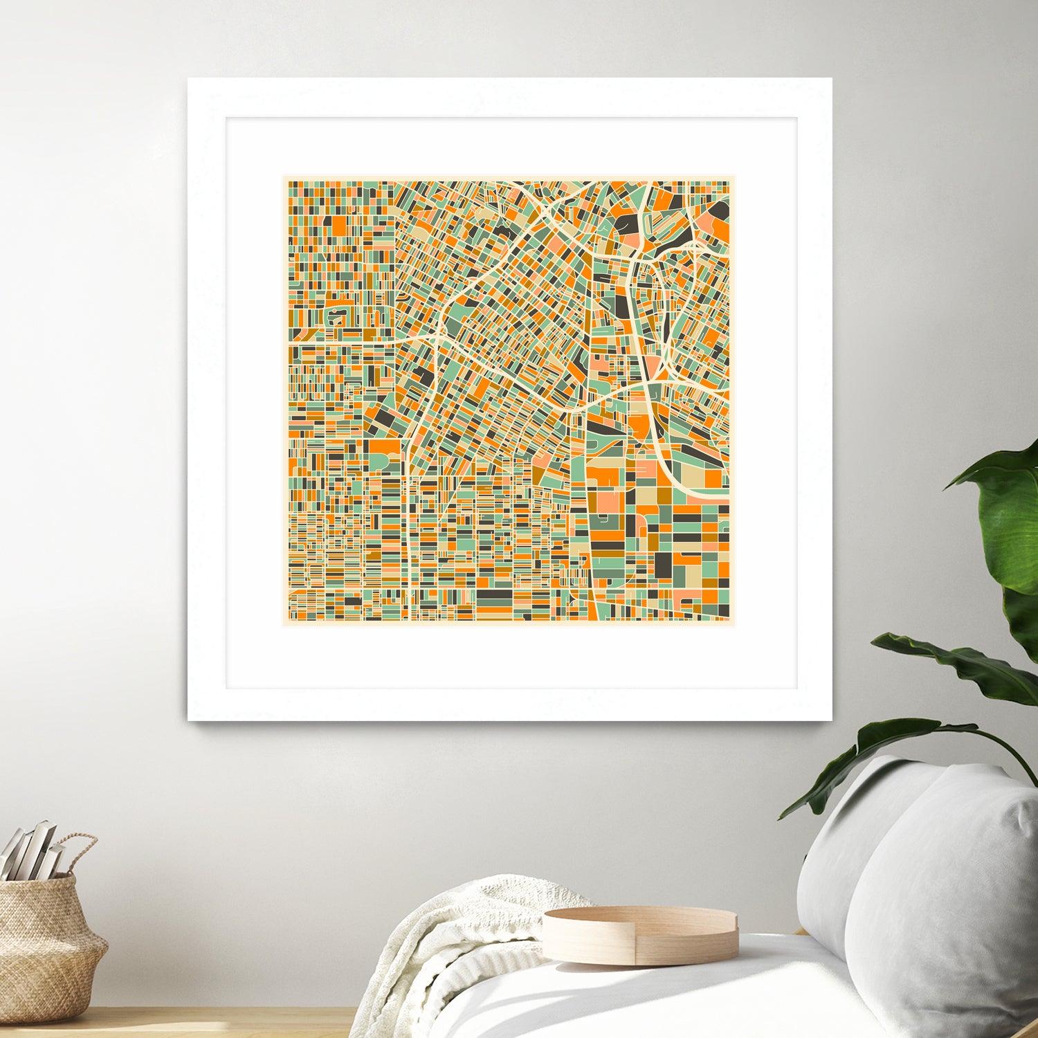 Los Angeles by Jazzberry Blue on GIANT ART - orange vector illustration