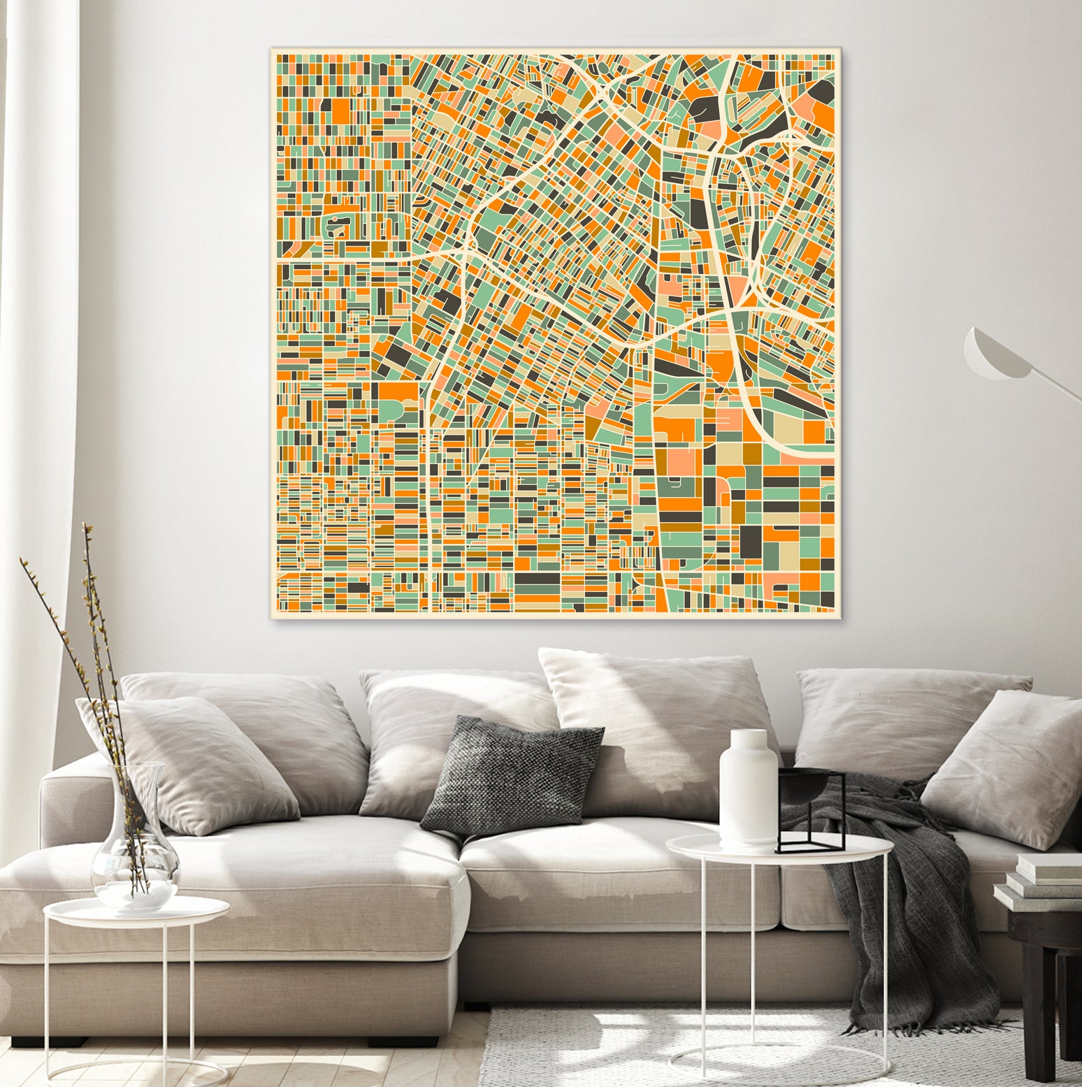 Los Angeles by Jazzberry Blue on GIANT ART - orange vector illustration