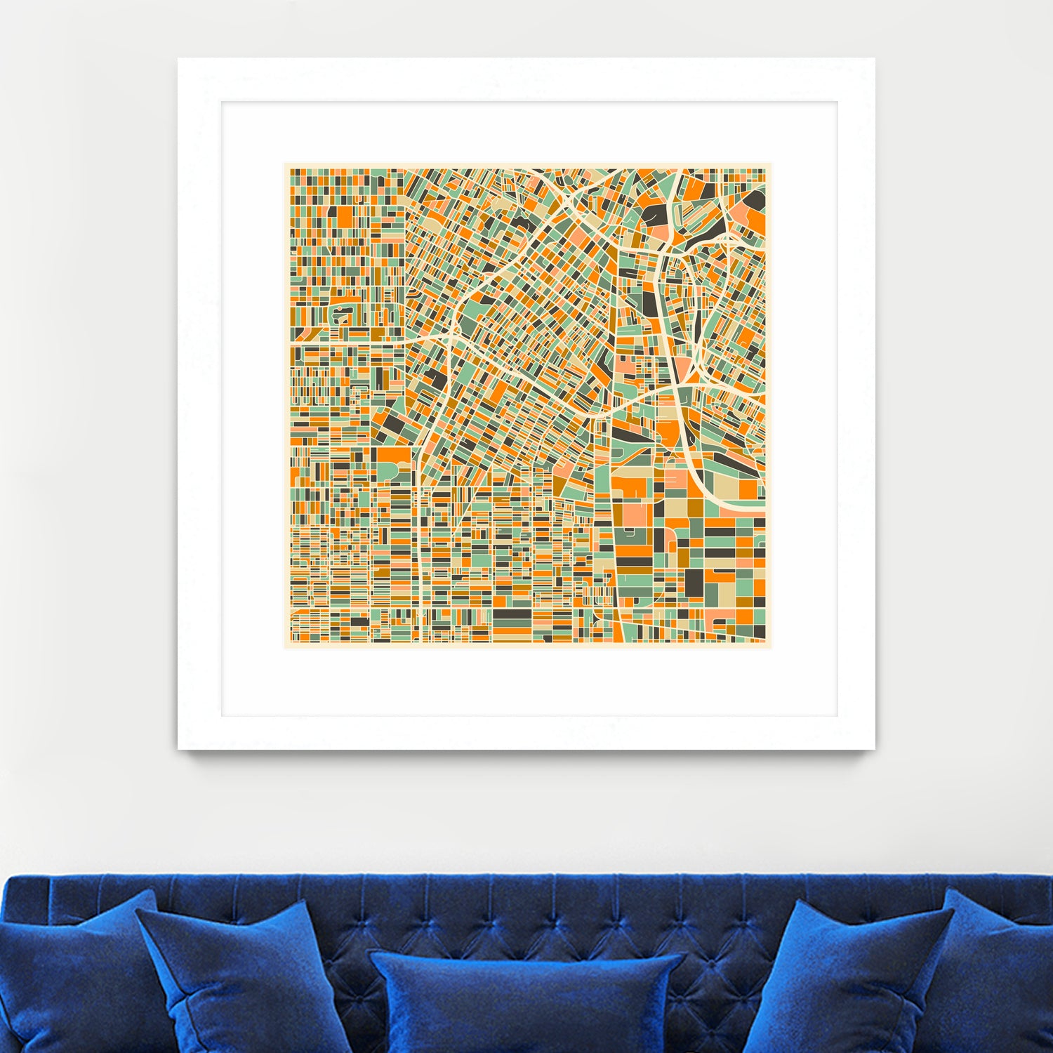 Los Angeles by Jazzberry Blue on GIANT ART - orange vector illustration