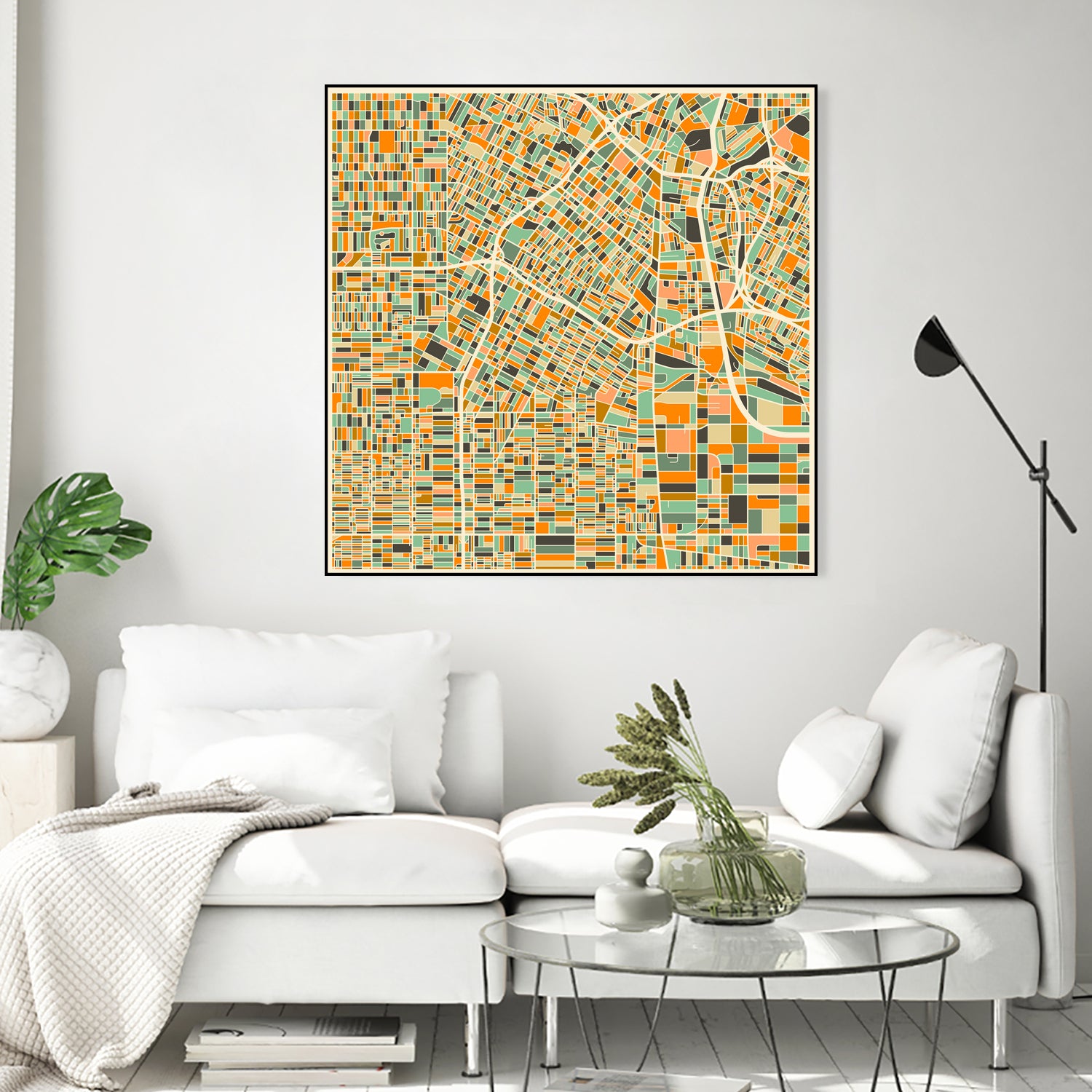 Los Angeles by Jazzberry Blue on GIANT ART - orange vector illustration