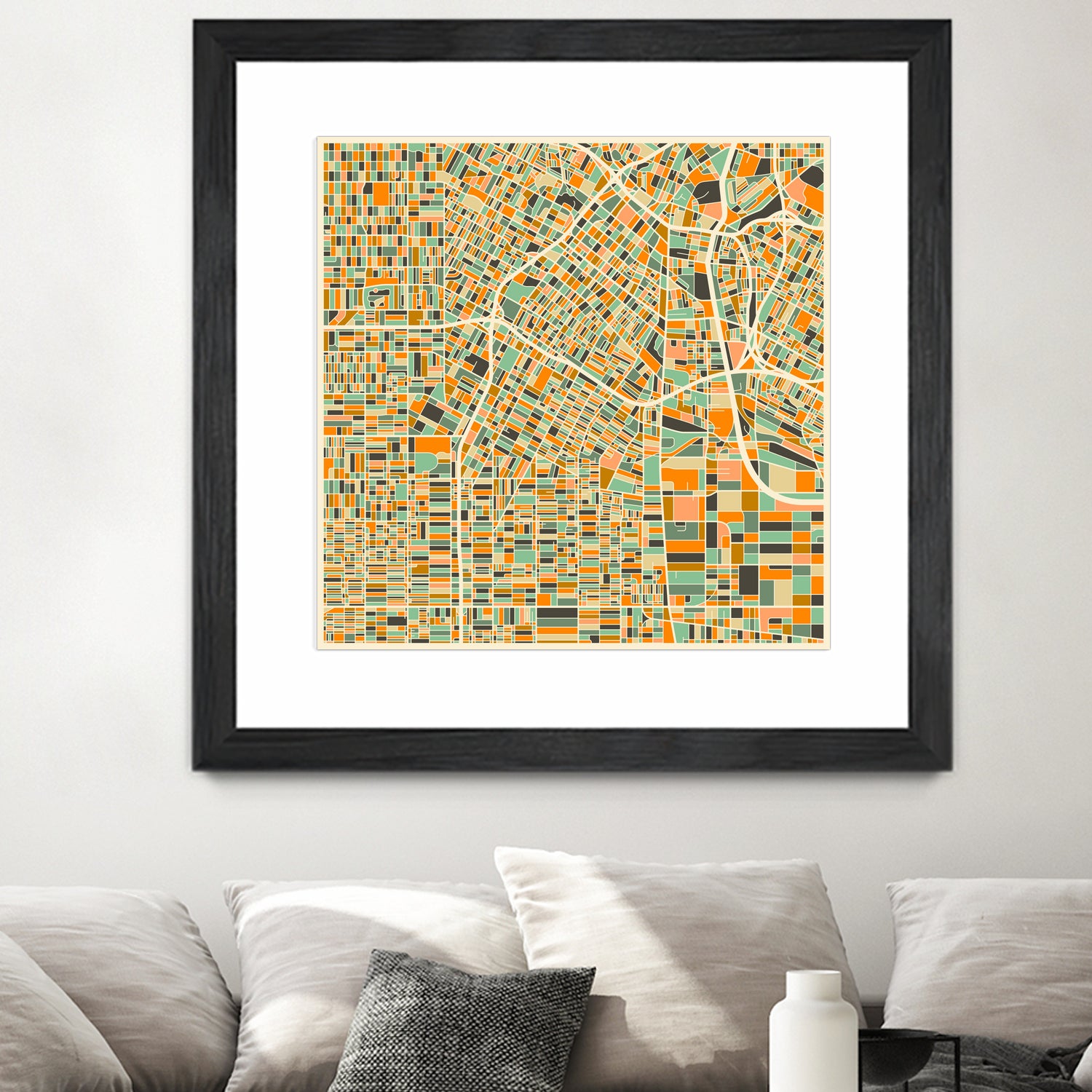 Los Angeles by Jazzberry Blue on GIANT ART - orange vector illustration