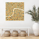 London by Jazzberry Blue on GIANT ART - orange vector illustration