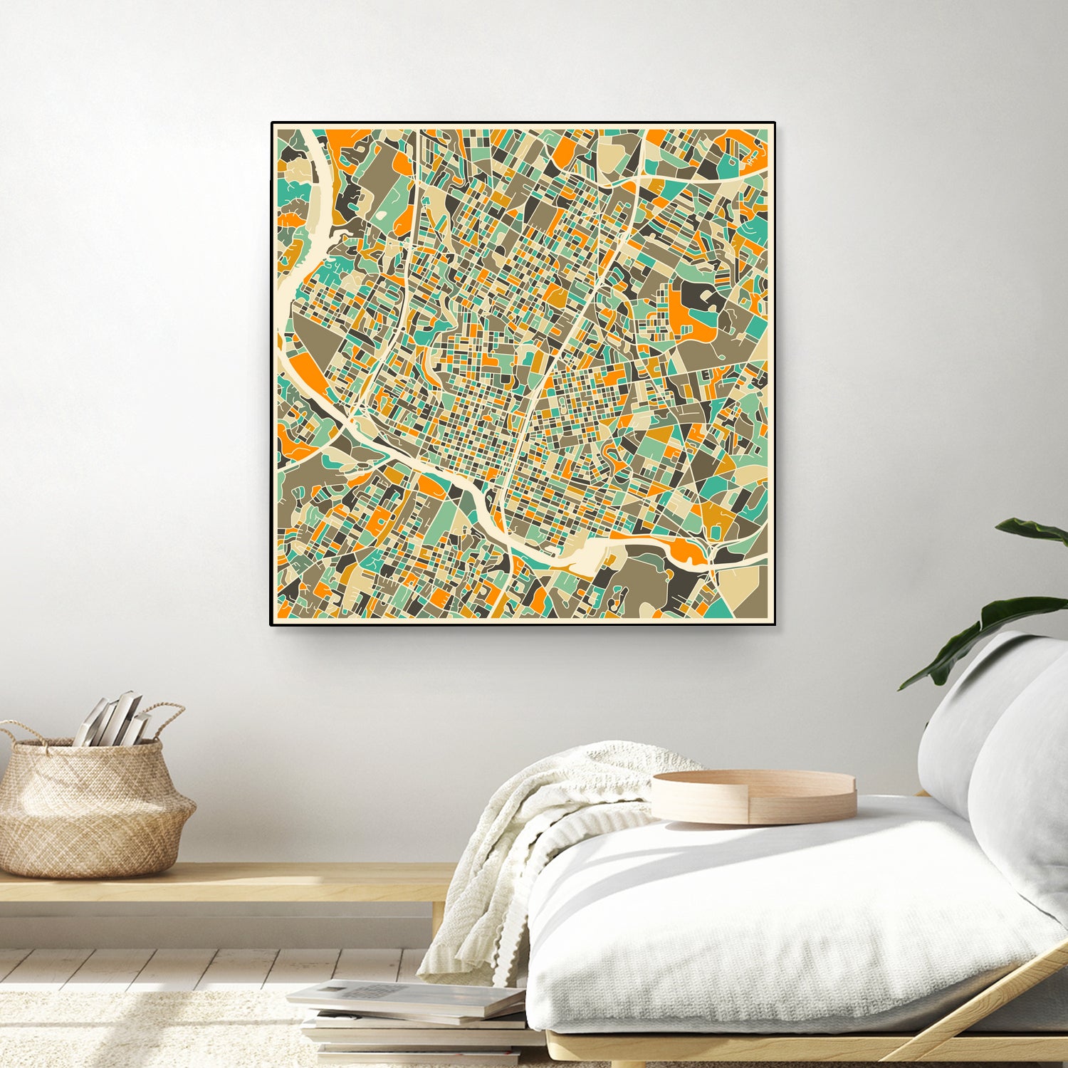 Austin Texas by Jazzberry Blue on GIANT ART - orange vector illustration