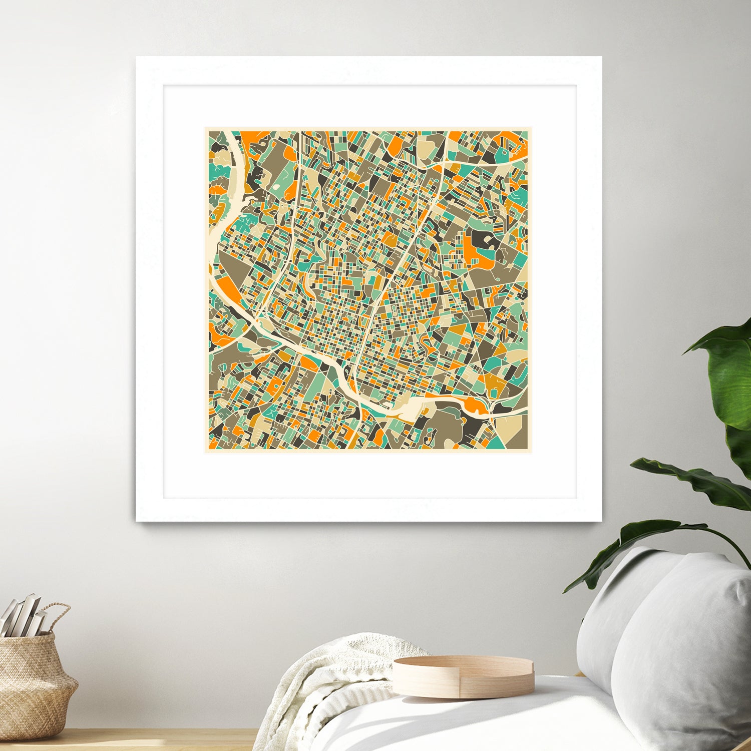 Austin Texas by Jazzberry Blue on GIANT ART - orange vector illustration