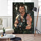 Arnold Schwarzenegger by Nikita Abakumov on GIANT ART - green digital painting