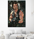 Arnold Schwarzenegger by Nikita Abakumov on GIANT ART - green digital painting