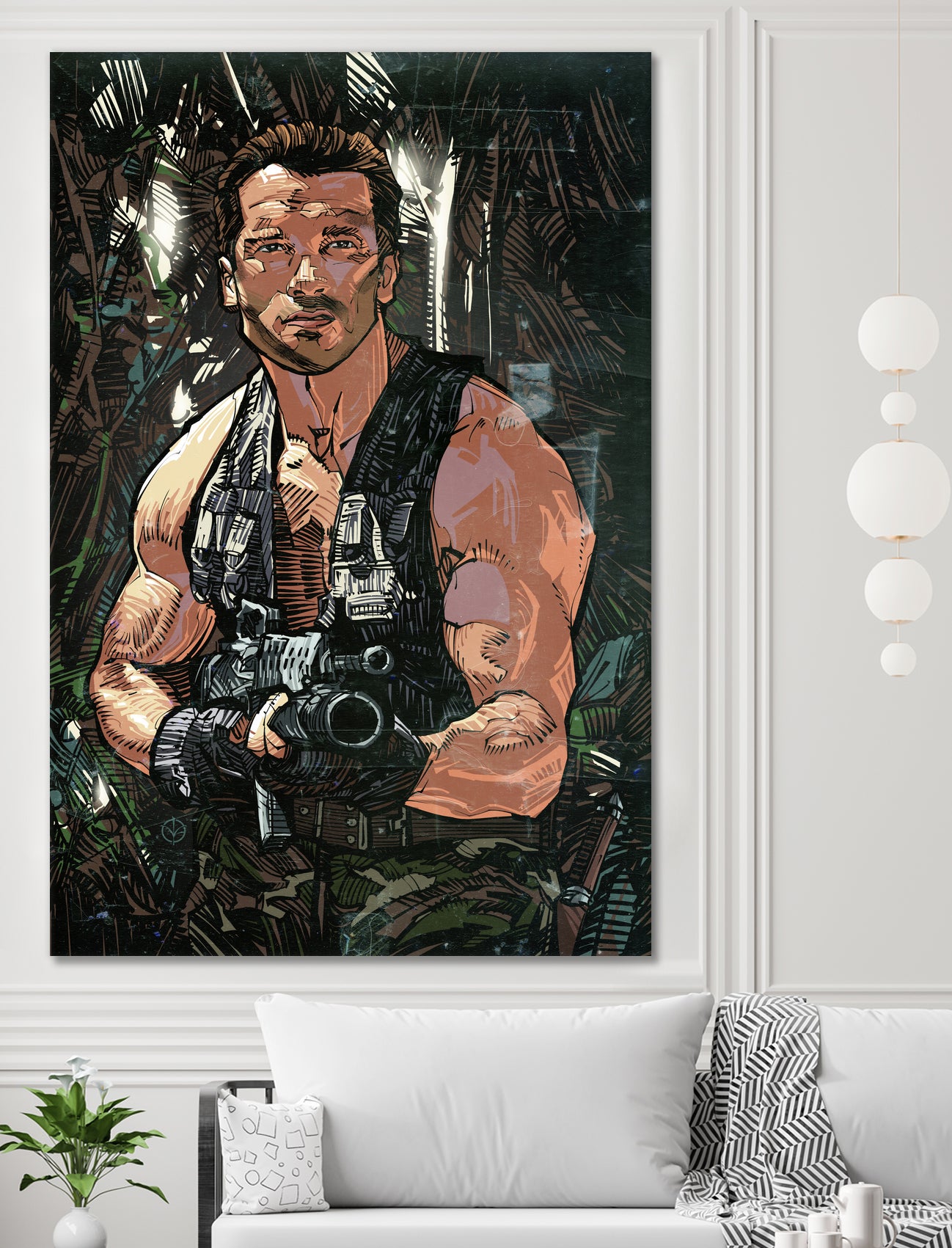 Arnold Schwarzenegger by Nikita Abakumov on GIANT ART - green digital painting