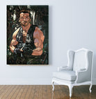 Arnold Schwarzenegger by Nikita Abakumov on GIANT ART - green digital painting
