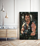 Arnold Schwarzenegger by Nikita Abakumov on GIANT ART - green digital painting