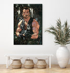 Arnold Schwarzenegger by Nikita Abakumov on GIANT ART - green digital painting