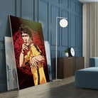 Bruce Lee by Nikita Abakumov on GIANT ART - red digital painting