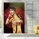 Bruce Lee by Nikita Abakumov on GIANT ART - red digital painting