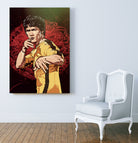 Bruce Lee by Nikita Abakumov on GIANT ART - red digital painting