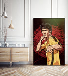 Bruce Lee by Nikita Abakumov on GIANT ART - red digital painting