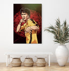 Bruce Lee by Nikita Abakumov on GIANT ART - red digital painting