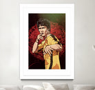 Bruce Lee by Nikita Abakumov on GIANT ART - red digital painting