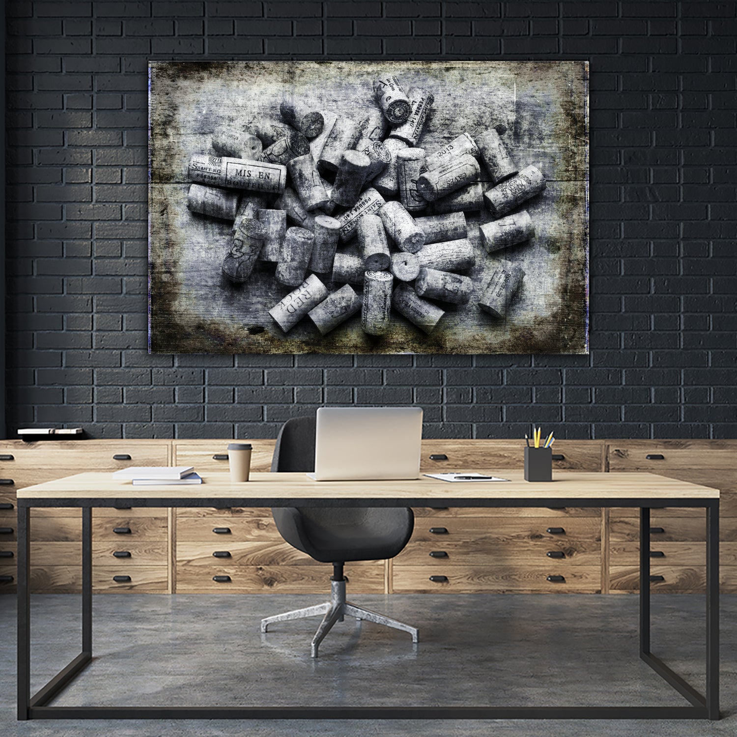 Wine Corks by David Hare on GIANT ART - gray photo illustration