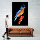 Lord Birdy by Robert Farkas on GIANT ART - blue digital painting