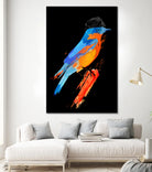 Lord Birdy by Robert Farkas on GIANT ART - blue digital painting