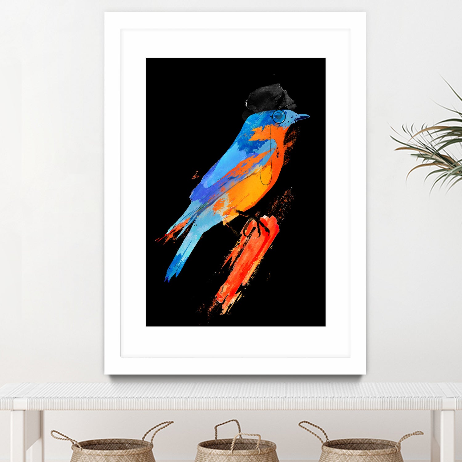 Lord Birdy by Robert Farkas on GIANT ART - blue digital painting