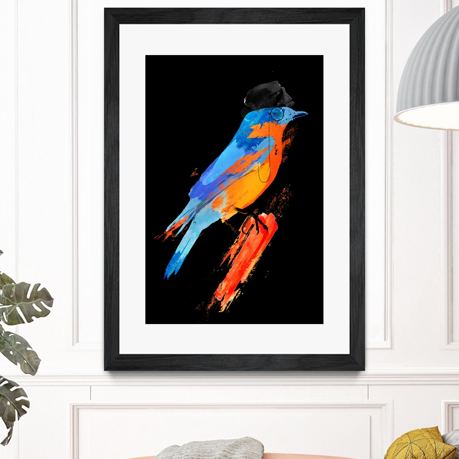 Lord Birdy by Robert Farkas on GIANT ART - blue digital painting