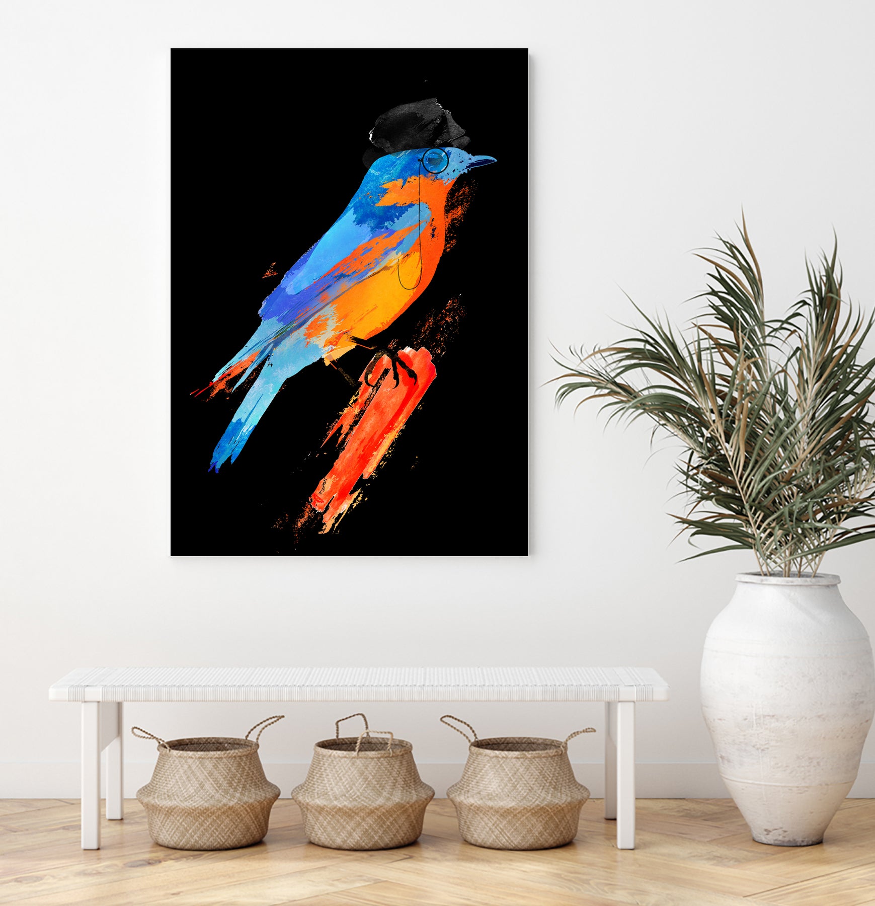 Lord Birdy by Robert Farkas on GIANT ART - blue digital painting