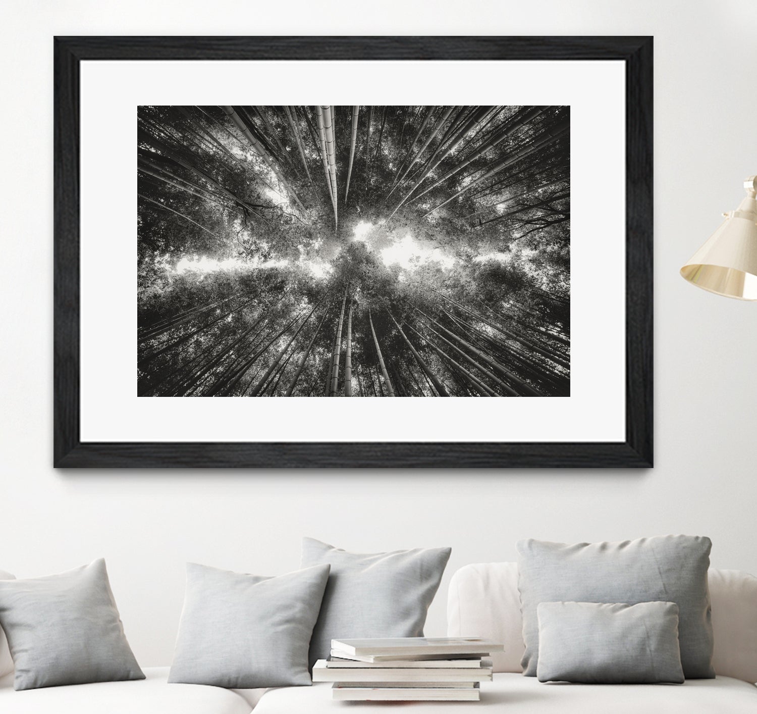 Bamboo Forest (black and white) by Pascal Deckarm on GIANT ART - black photo manipulation